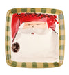 Vietri Old St. Nick Red Hat Square Salad Plate