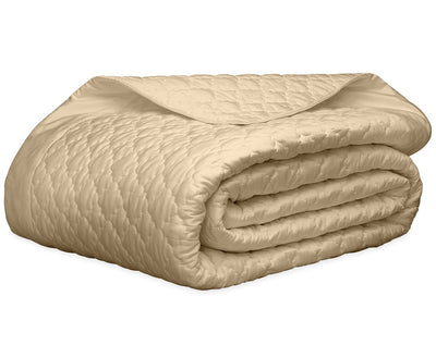 Matouk Ava Champagne King Quilt