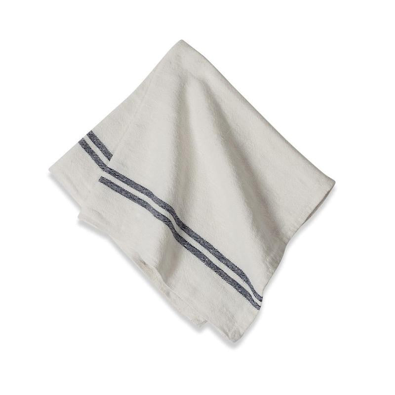 Caravan Vintage Linen Ivory Navy Napkin (set of 4)