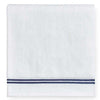 SFERRA Aura White with Dark Blue Towels