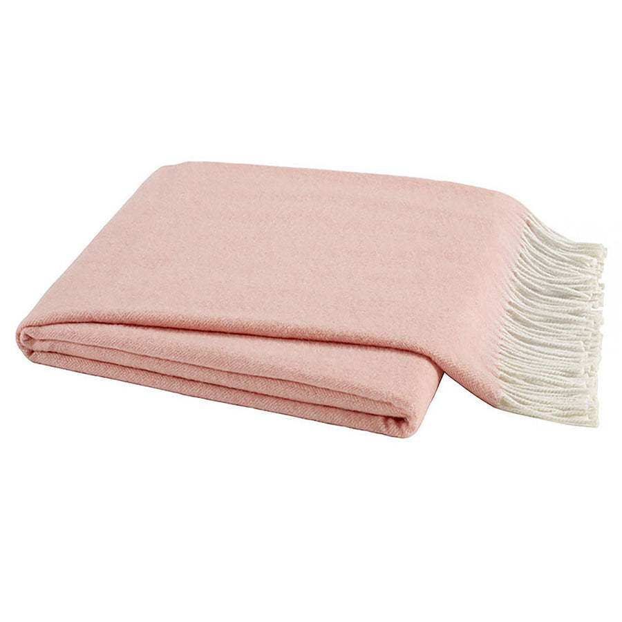 Lands Downunder Blush Italian Herringbone Throw