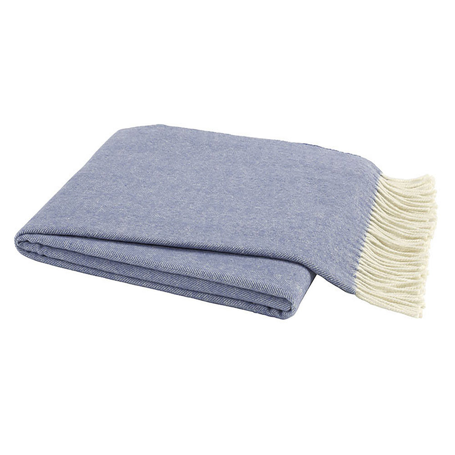 Lands Downunder Chambray Italian Herringbone Throw