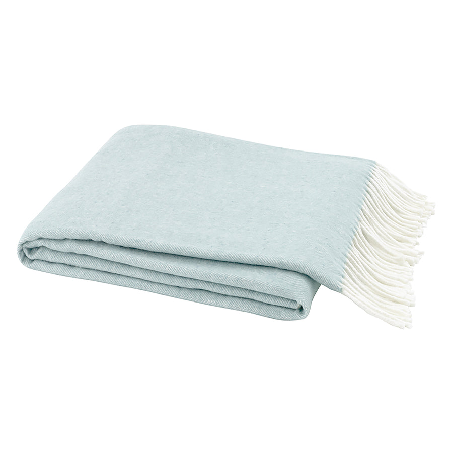 Lands Downunder Glacier Italian Herringbone Throw
