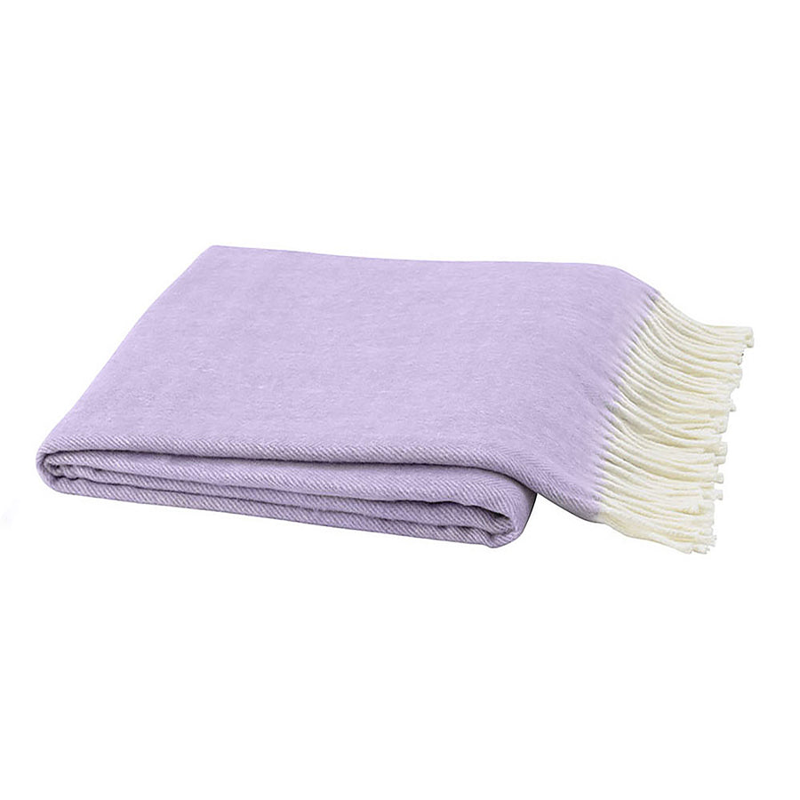 Lands Downunder Lilac Italian Herringbone Throw