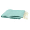 Lands Downunder Aqua Italian Herringbone Throw