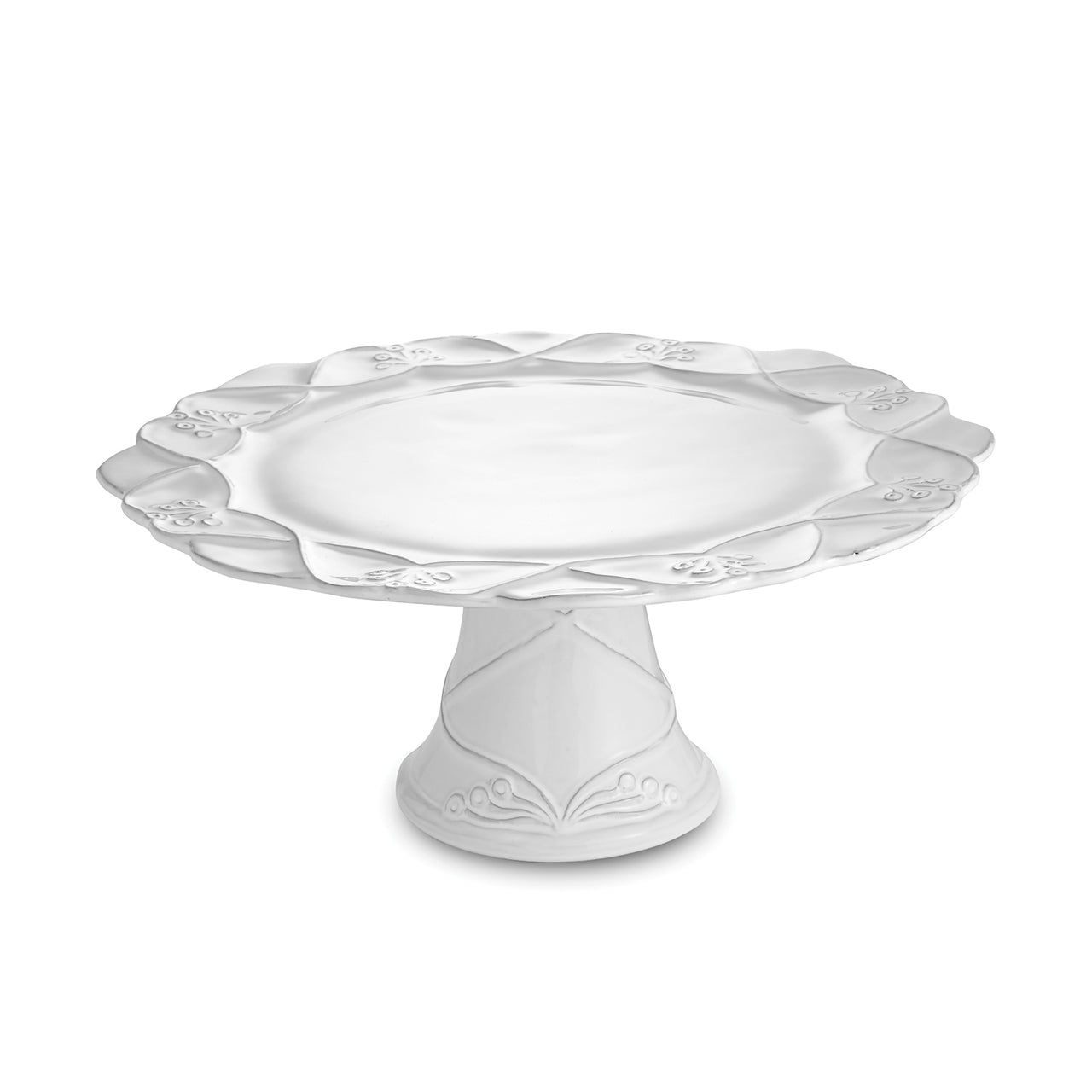 Arte Italica Bella Bianca Cake Plate