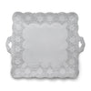 Arte Italica Merletto White Square Platter