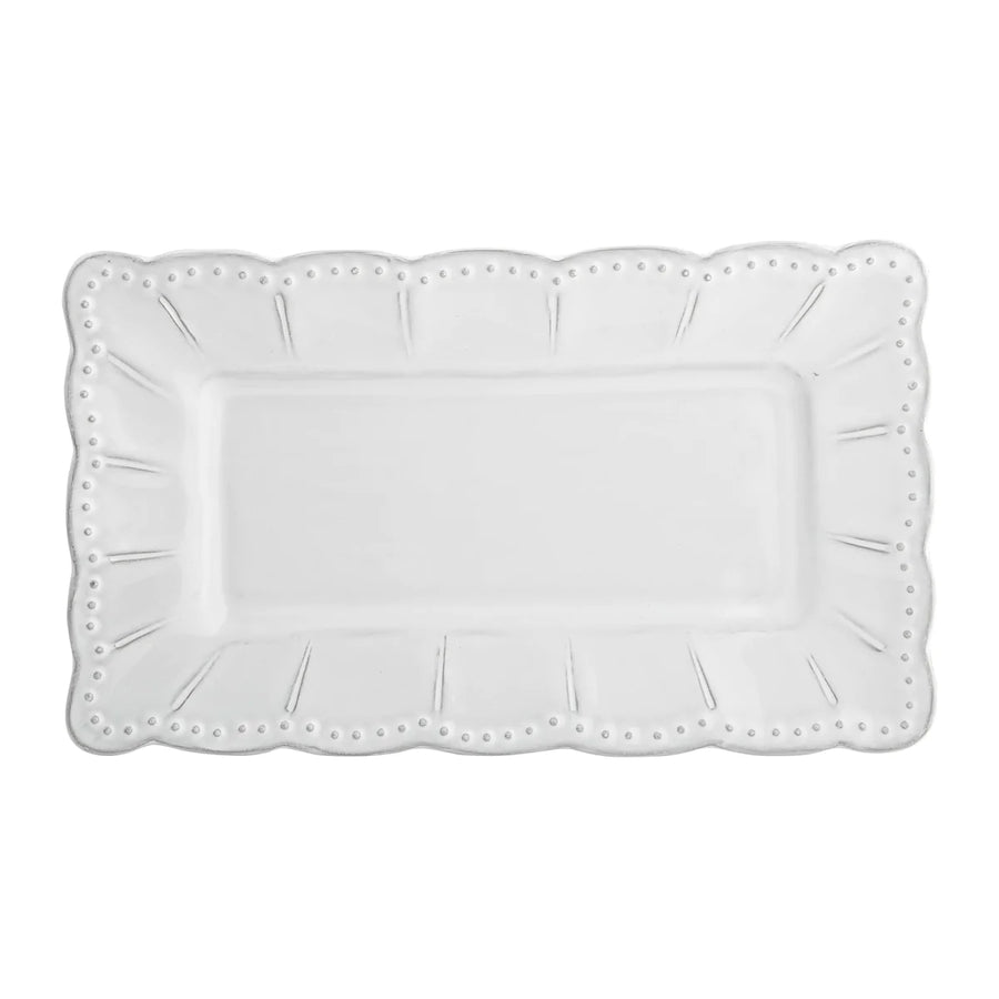Arte Italica Bella Bianca Small Rectangular Platter