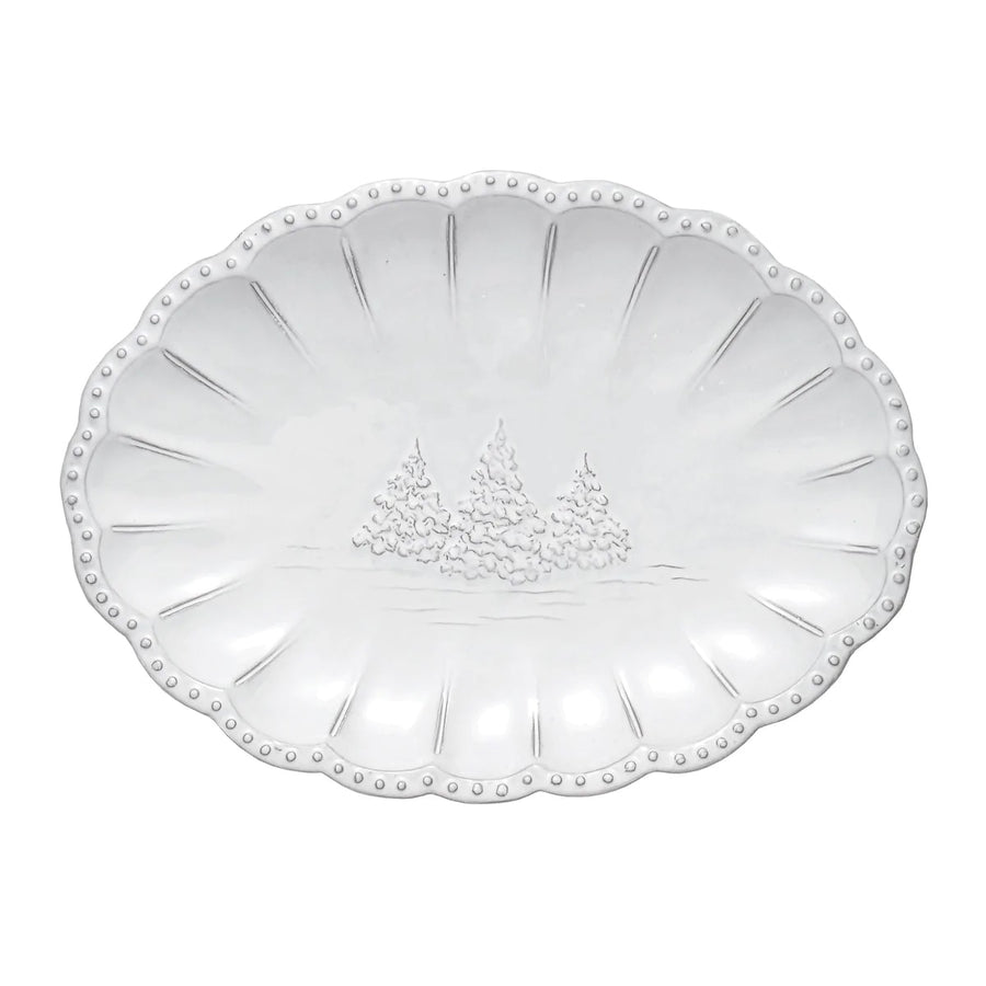 Arte Italica Bella Natale Beaded Platter