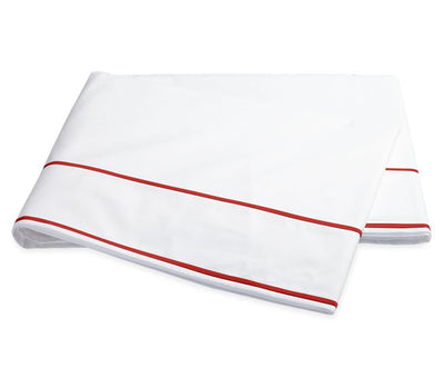 Matouk Ansonia Chinese Red Flat Sheet