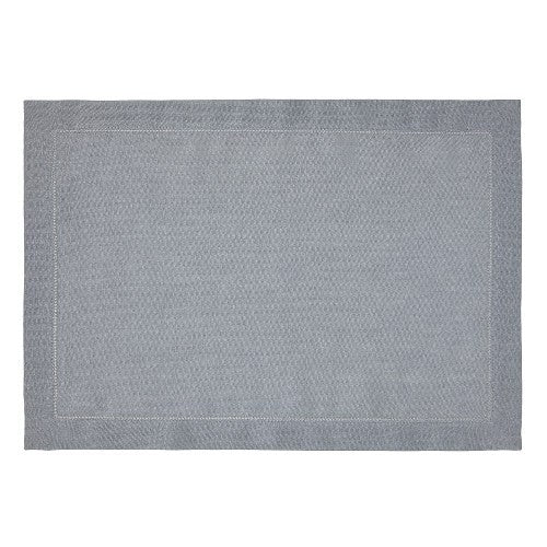 Mode Living Amsterdam Gray with Smoke Hemstitch Placemats (set of 4)