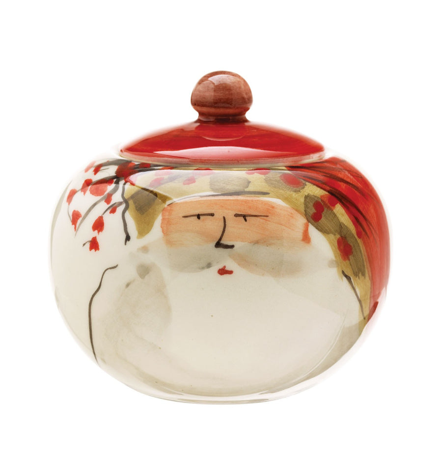 Vietri Old St. Nick Sugar Bowl