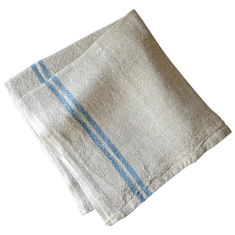 Caravan Vintage Linen Natural Blue Napkin (set of 4)