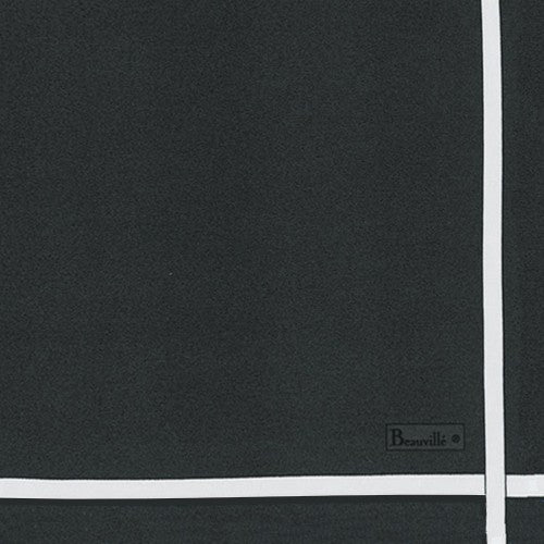 Beauville Two Color Grahpite White Napkin