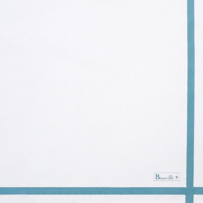 Beauville Two Color White/Sky Napkin