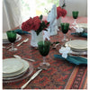 Beauville Feuilles de Vigne Red Tablecloth