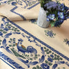 Beauville Les Coqs Blue Tablecloth