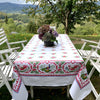 Beauville Les Coqs Pink Tablecloth