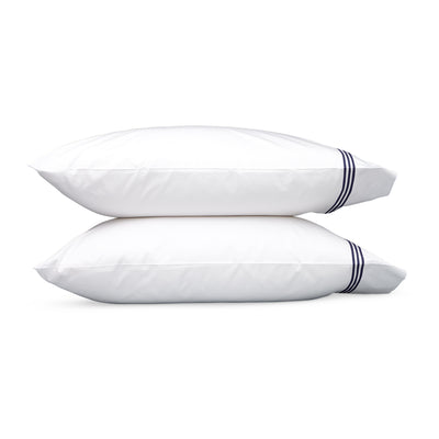 Matouk Bel Tempo Navy Pillowcases