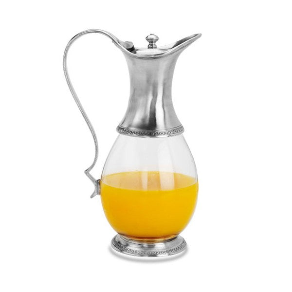 Match Pewter Glass Pitcher with Lid
