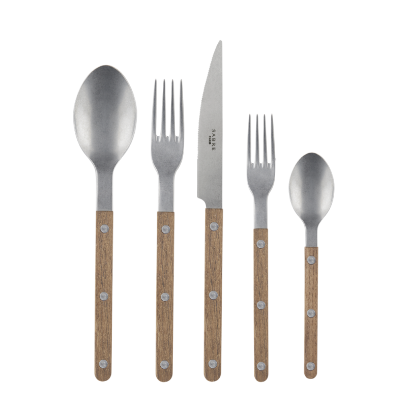 Sabre Paris Vintage Teak 5-piece Place Setting