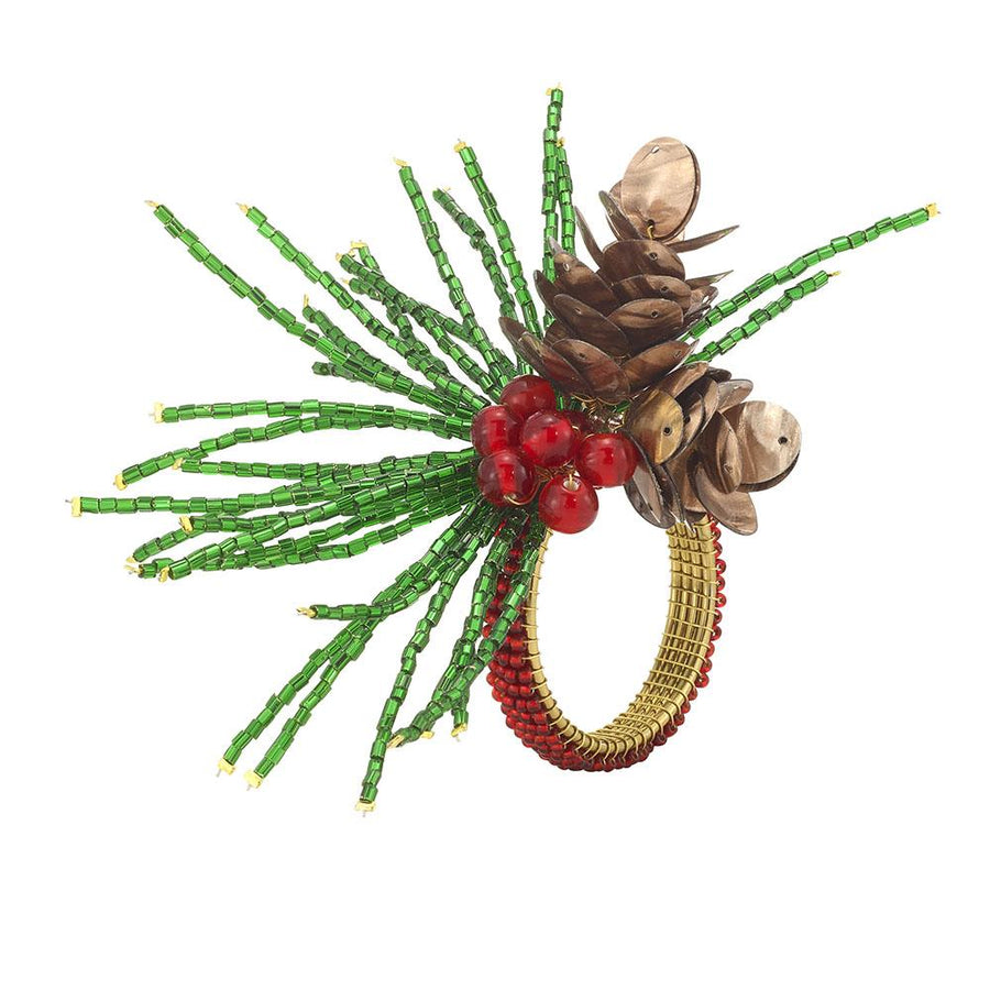 Bodrum Linens Acorn Pine Napkin Ring