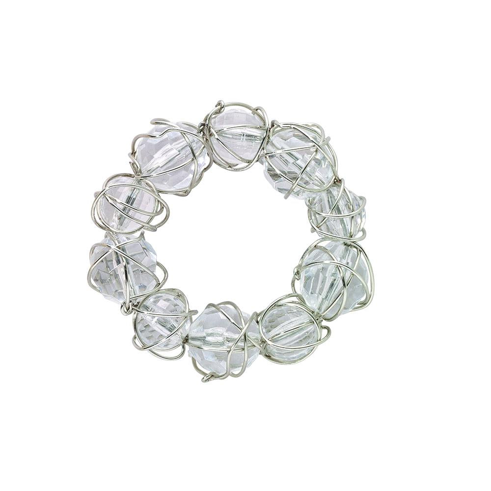 Bodrum Linens Baubble Silver Napkin Ring
