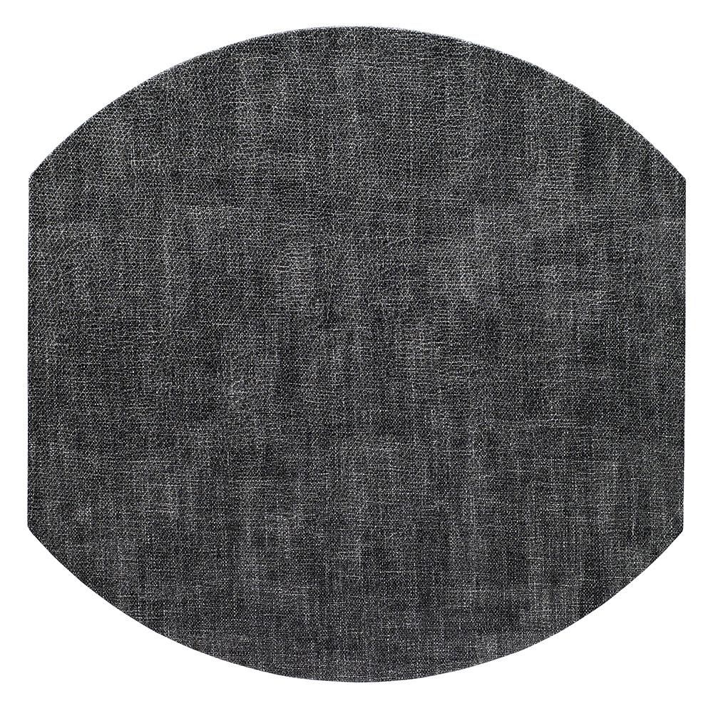 Bodrum Linens Luster Smoke Elliptical Placemat