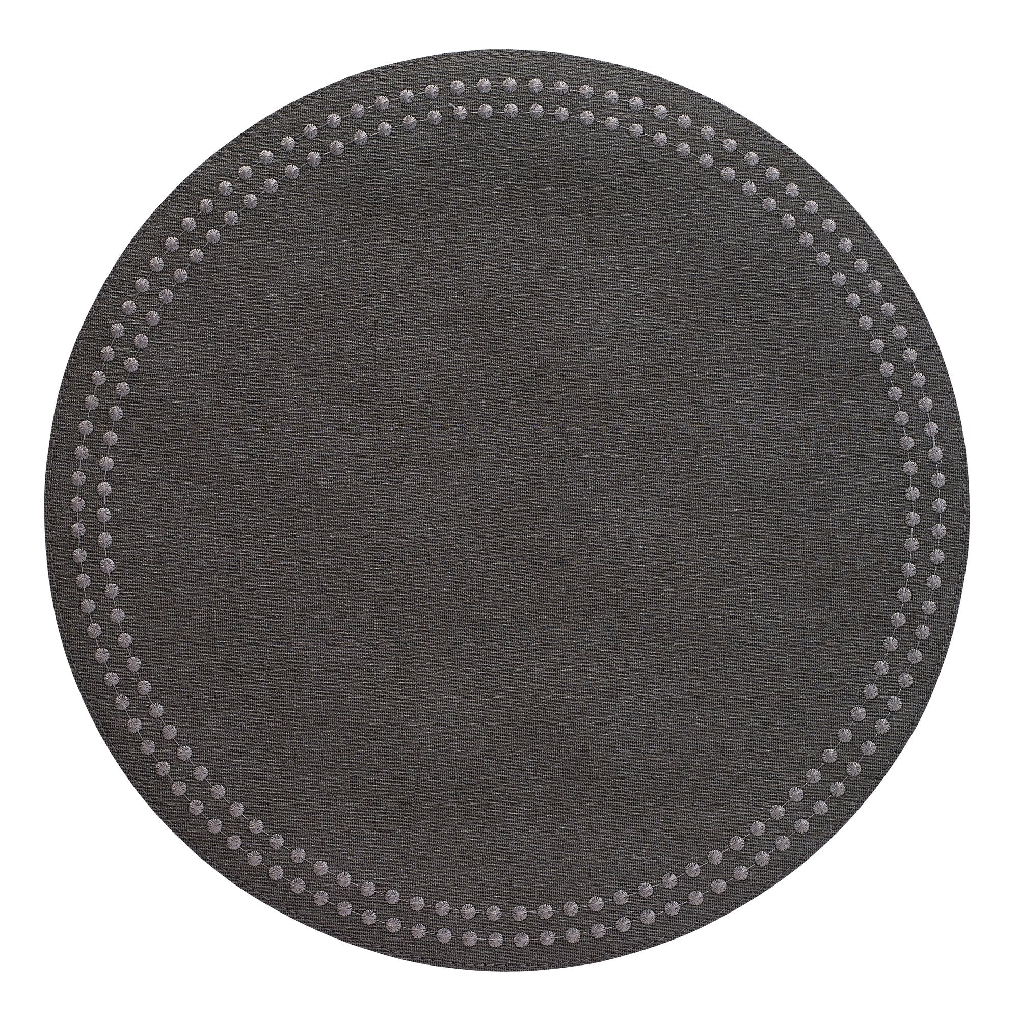 Bodrum Linens Charcoal/Gunmetal Placemat