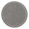Bodrum Linens Pearls Gray/Silver Placemat