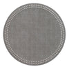 Bodrum Linens Pearls Gray/Silver Placemat