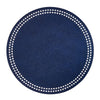 Bodrum Linens Pearls Navy/White Placemat