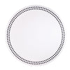 Bodrum Linens Pearls White/Black Placemat