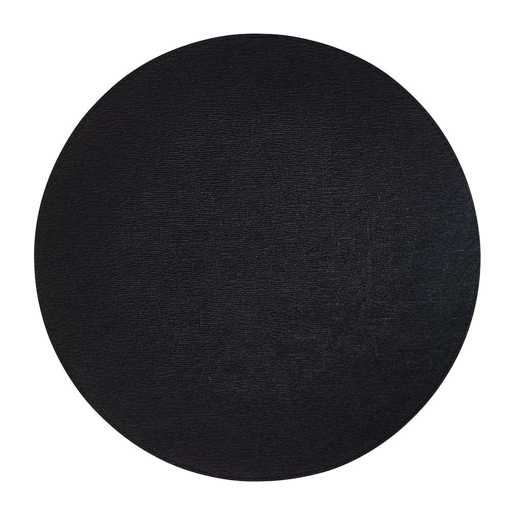 Bodrum Linens Presto Black Round Placemat