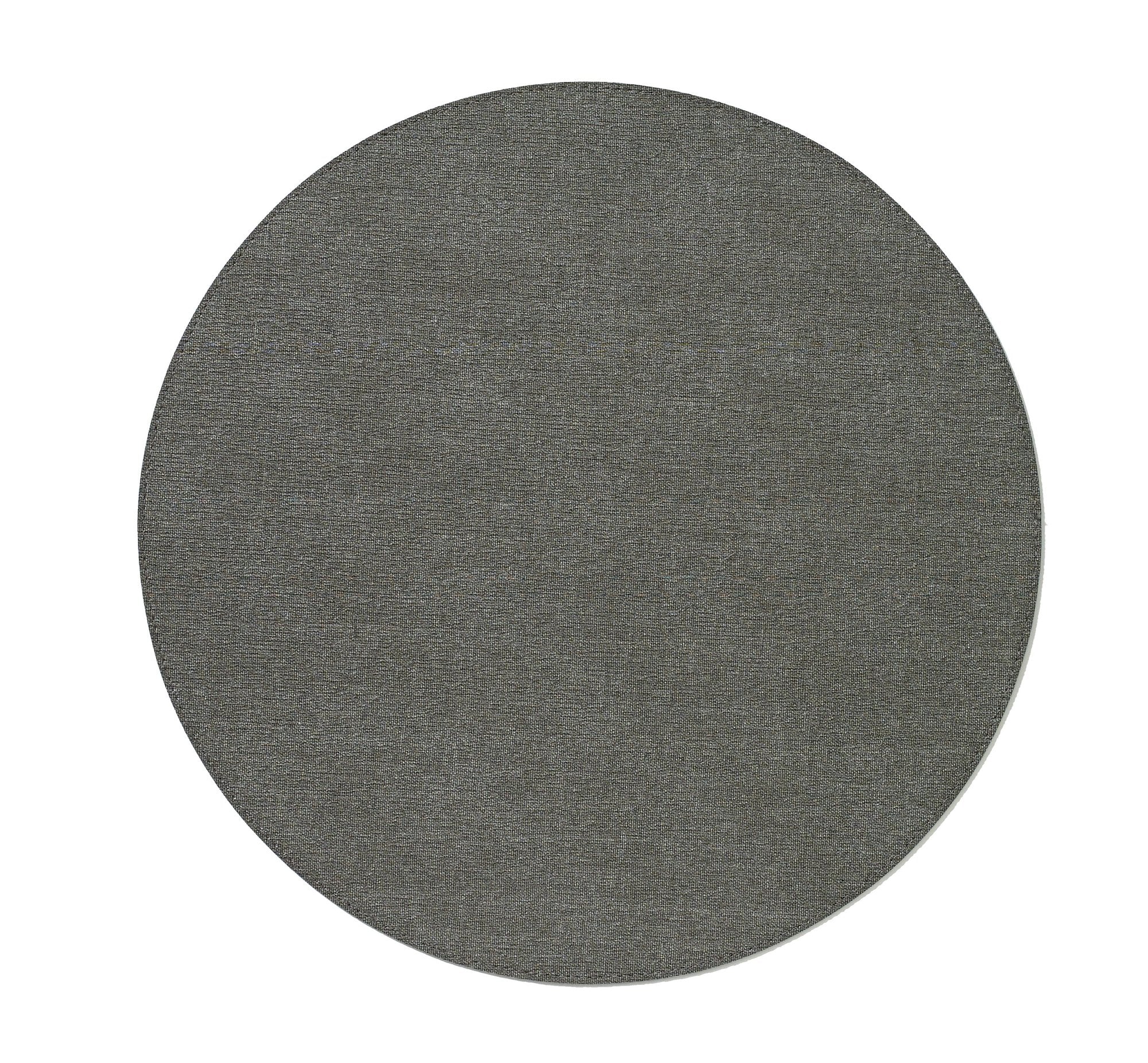 Bodrum Linens Presto Charcoal Round Placemat
