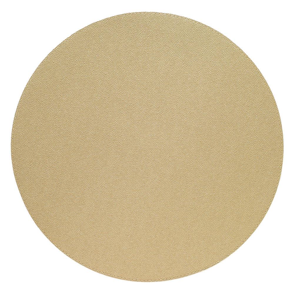 Bodrum Linens Skate Antique Gold Round Placemat