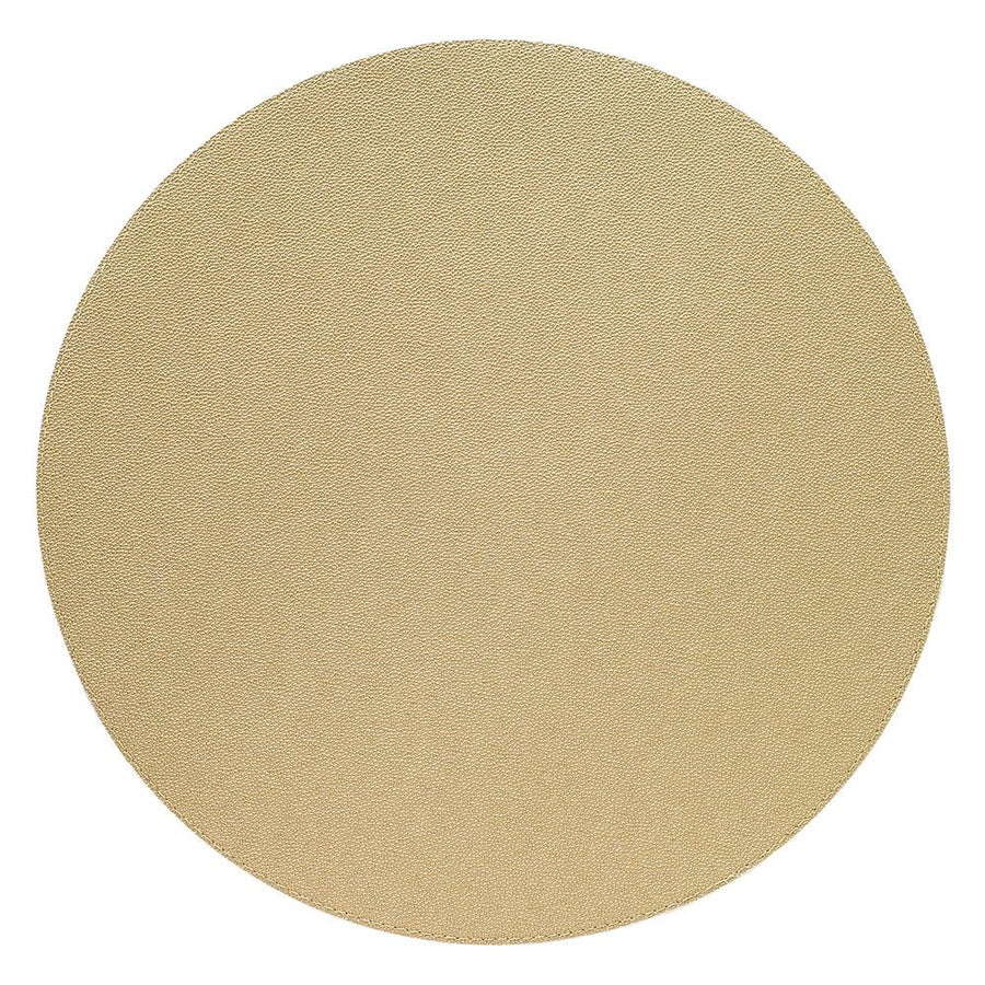 Bodrum Linens Skate Antique Gold Round Placemat