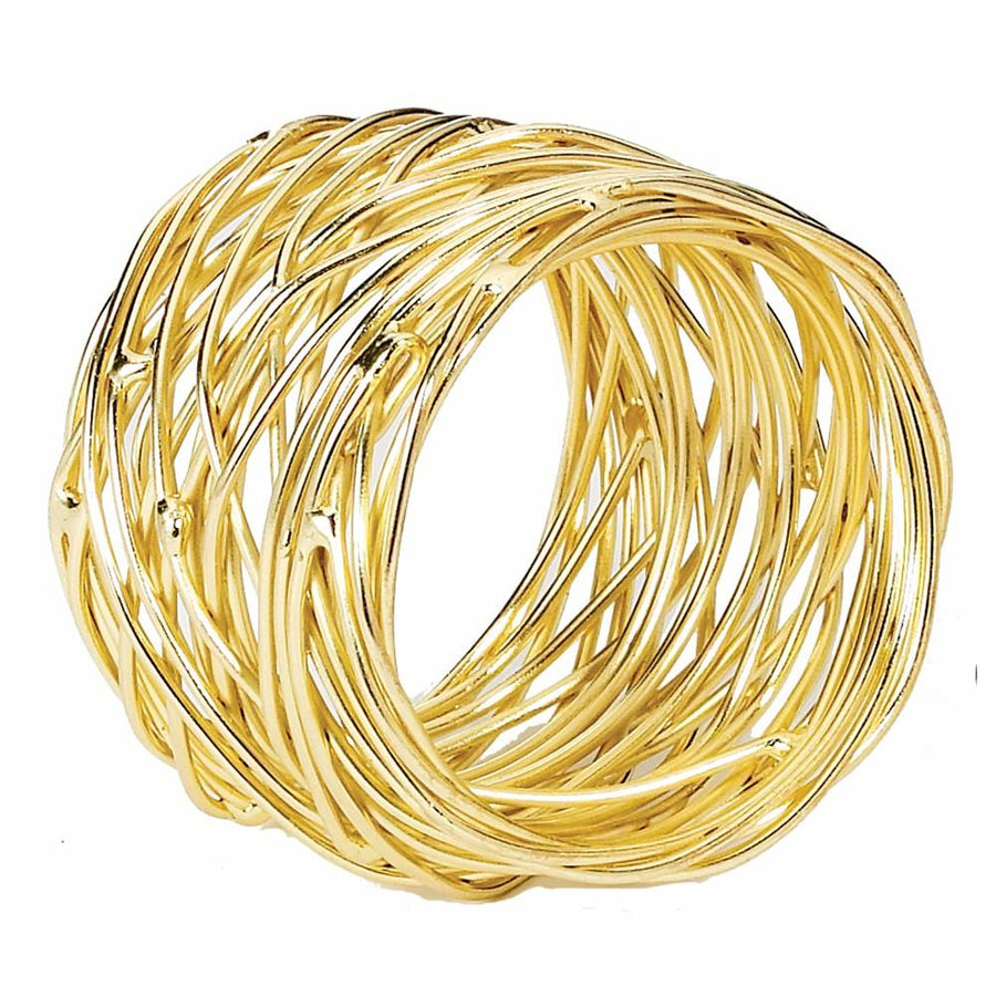 Bodrum Linens Tara Gold Napkin Ring