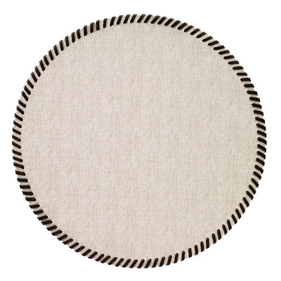 Bodrum Linens Whipstitch Beige Placemat