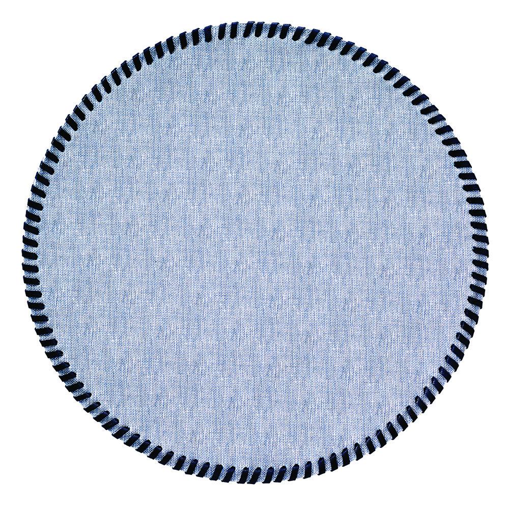 Bodrum Linens Whipstitch Bluebell Placemat