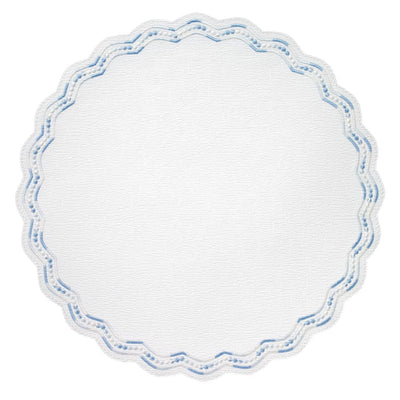 Bodrum Linens Belgravia Blue Placemat