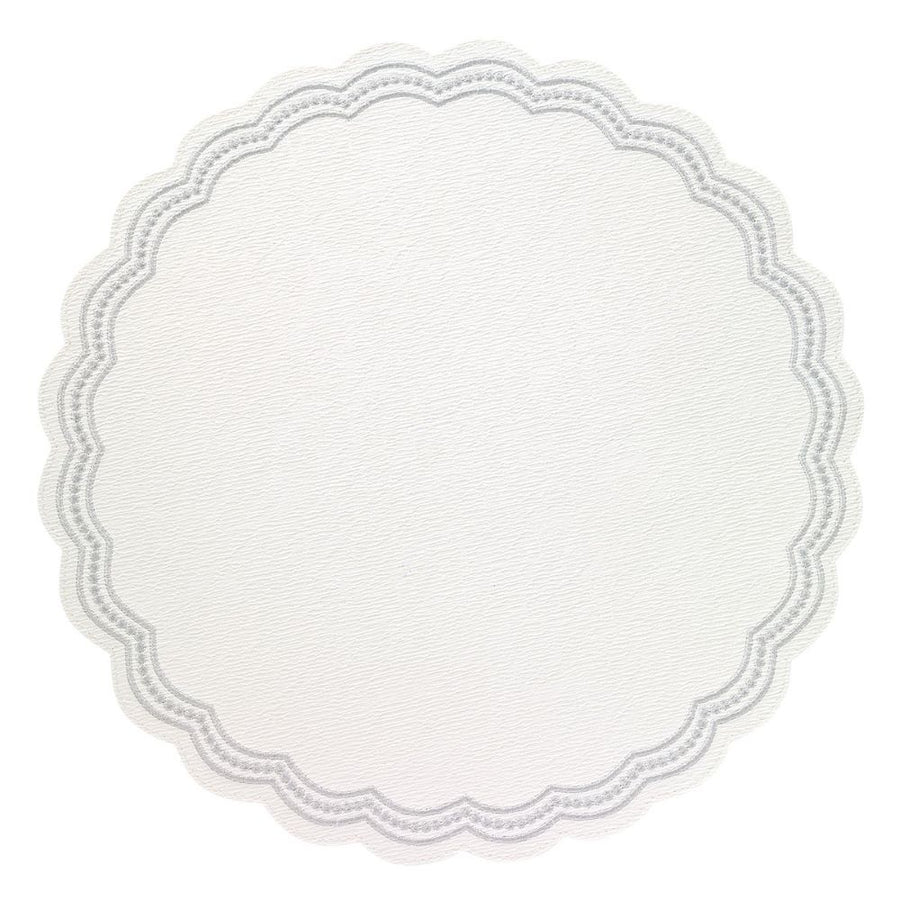 Bodrum Linens Belgravia Silver Placemats