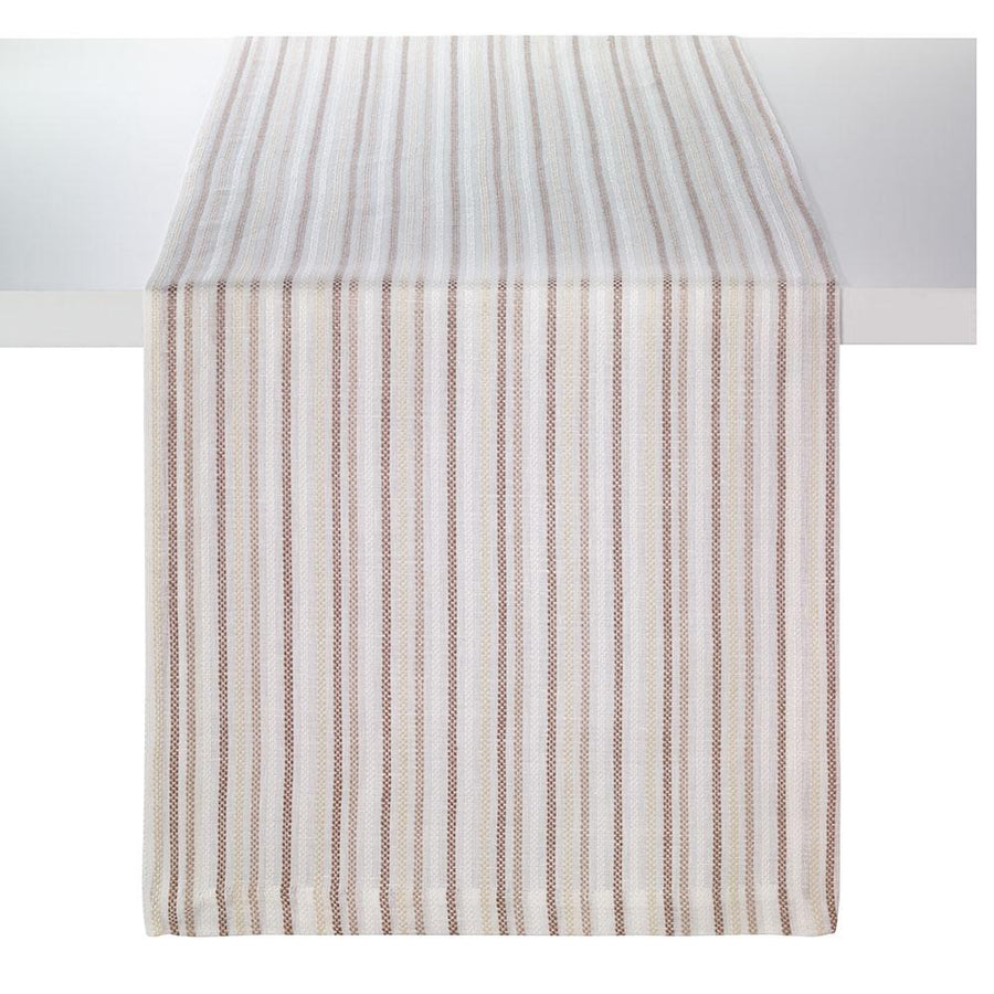 Bodrum Linens Grecian Stripe Beige Runner