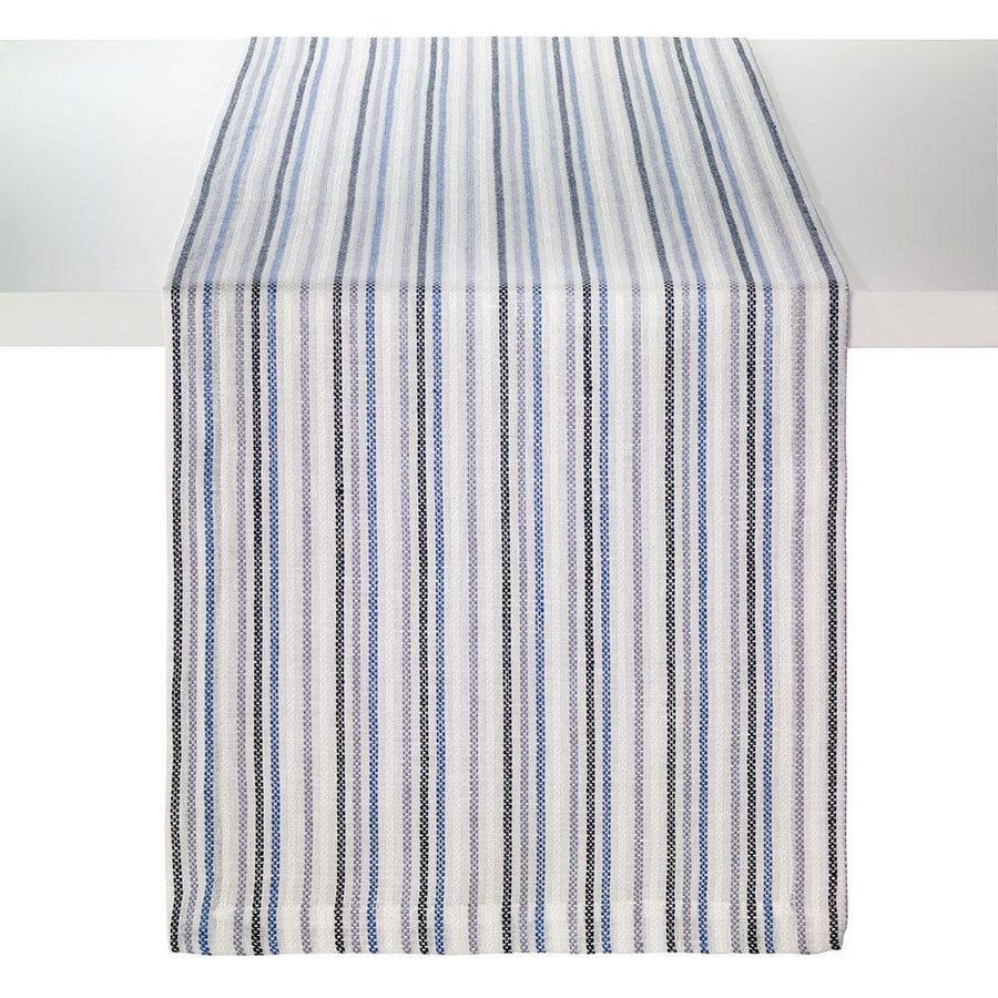 Bodrum Linens Grecian Stripe Navy Runner