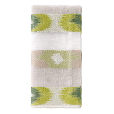 Bodrum Linens Ikat Green Napkin