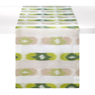 Bodrum Linens Ikat Green Runner