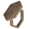 Bodrum Arrow Bronze Napkin Ring