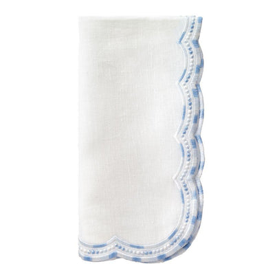 Bodrum Linens Belgravia Blue Napkin