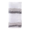 Bodrum Linens Brushstroke Grey Napkin