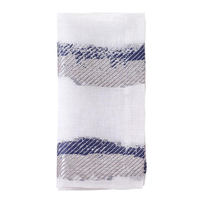 Bodrum Linens Brushstroke Navy Napkin